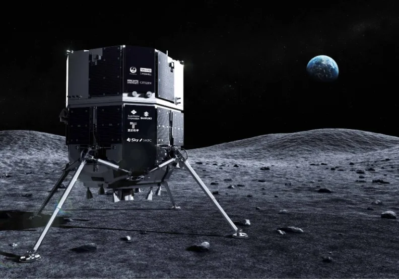 近來其中一項太空競賽新目標，是要在月球上裝設WiFi。取自ispace