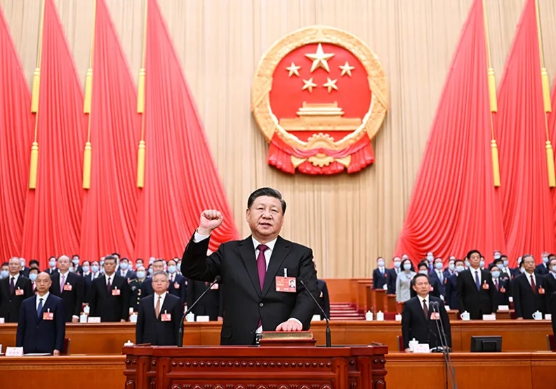 近日閉幕的中國大陸「兩會」，在在顯示習近平仍然持續擴張手中大權。取自中國政府網