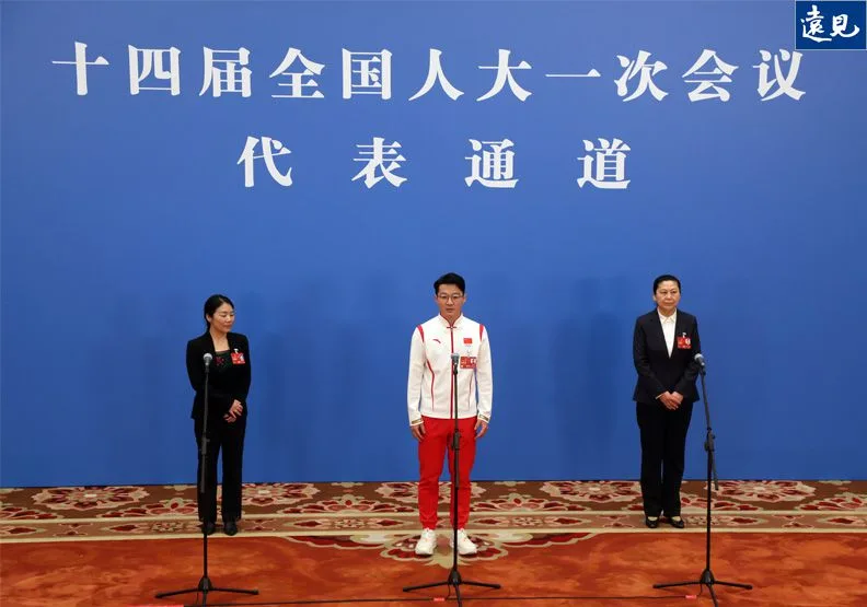 奧運金牌得主任子威。張智傑攝