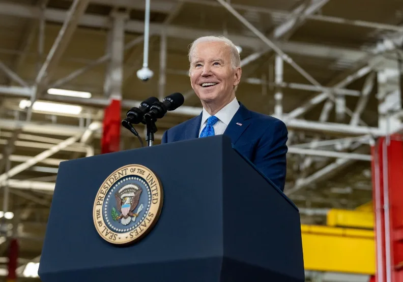 美國總統拜登宣布競選連任。Flickr by The White House