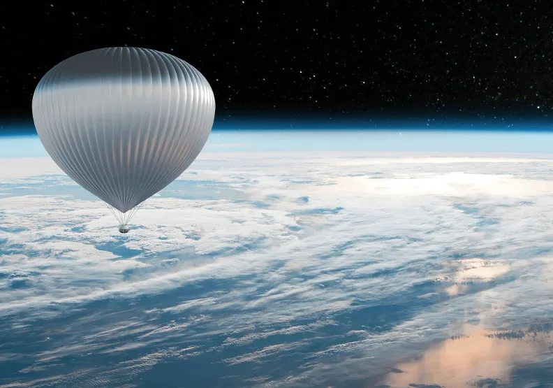 法國新創公司Zephalto開發全新太空旅遊行程，乘客將搭乘氣球Celeste號升空至距離地面25公里的平流層。取自Zephalto官網