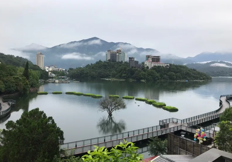 景色明媚的日月潭，也是台灣的「護國神壇」。林仕祥攝