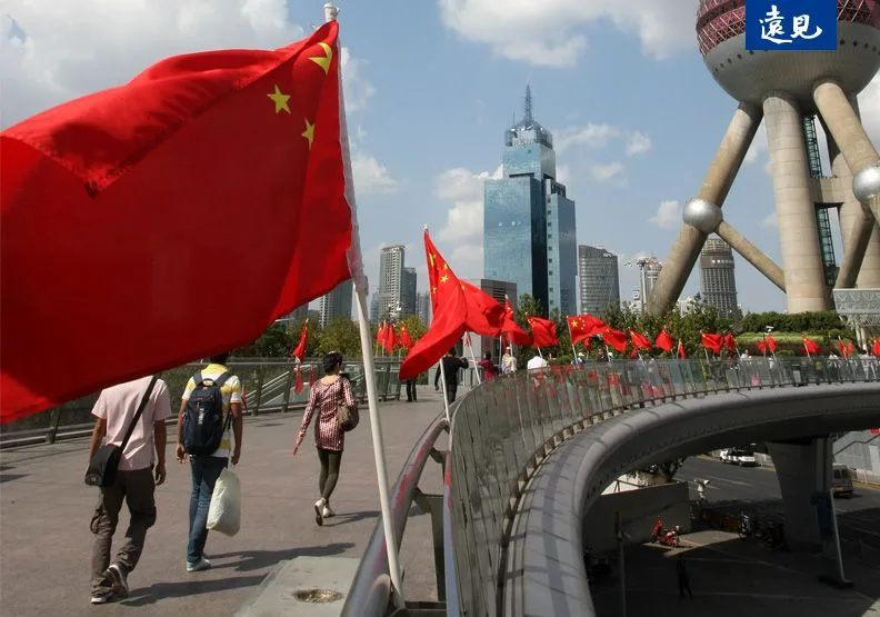 中國股市走勢近來絕地大反攻，9月下旬中國三局三巨頭罕見同台推出刺激經濟、房市、股市重大政策方案，推升中國股市暴力反彈。僅為情境示意，張智傑攝