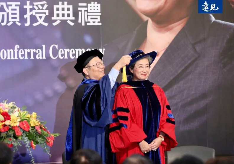 半導體女王蘇姿丰於2023年獲頒國立陽明交通大學榮譽博士學位。張智傑攝