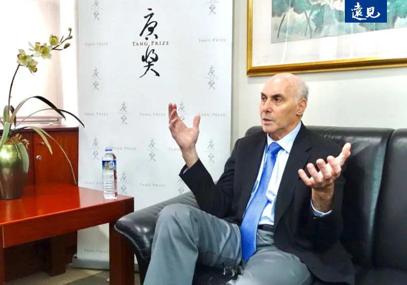 第五屆唐獎生技醫藥獎得主魏斯曼（Drew Weissman）暢談與另一位得主卡里科合作過程中印象深刻的事。楊穎婷攝