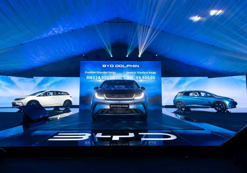 中國電動車大廠比亞迪（BYD）銷售創紀錄，勢不可擋，近期更至越南設廠。取自Twitter@BYDGlobal