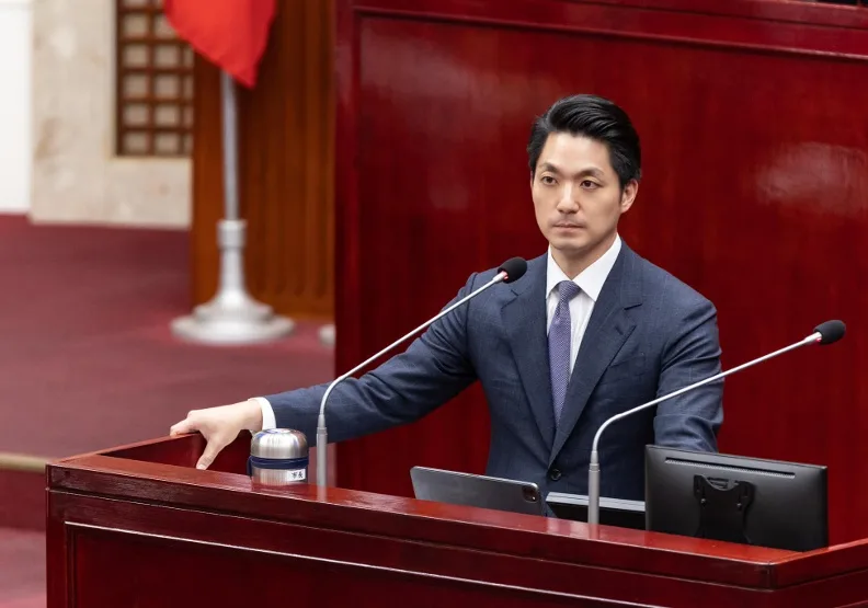 美國「時代雜誌」（TIME）今天公布年度次世代百大人物名單，台北市長蔣萬安入選。取自蔣萬安臉書