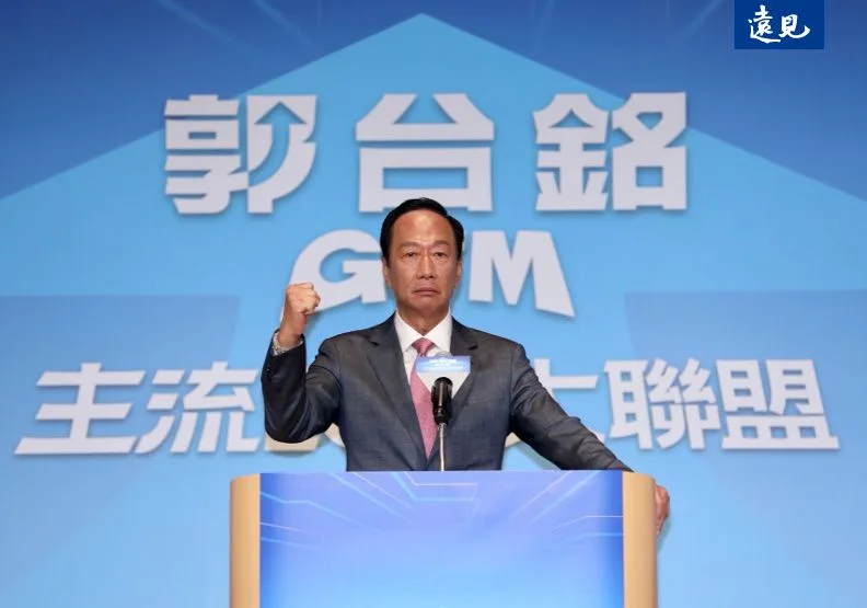 鴻海創辦人郭台銘宣布獨立參選，將全面展開連署。張智傑攝
