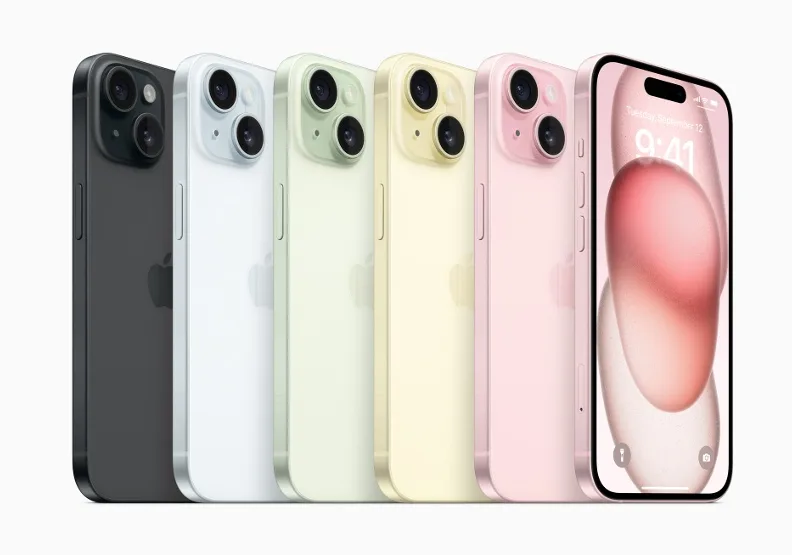 蘋果iPhone 15問世後，掀起預約熱潮，電信三雄陸續公布iPhone 15購機資費方案。取自Apple官網