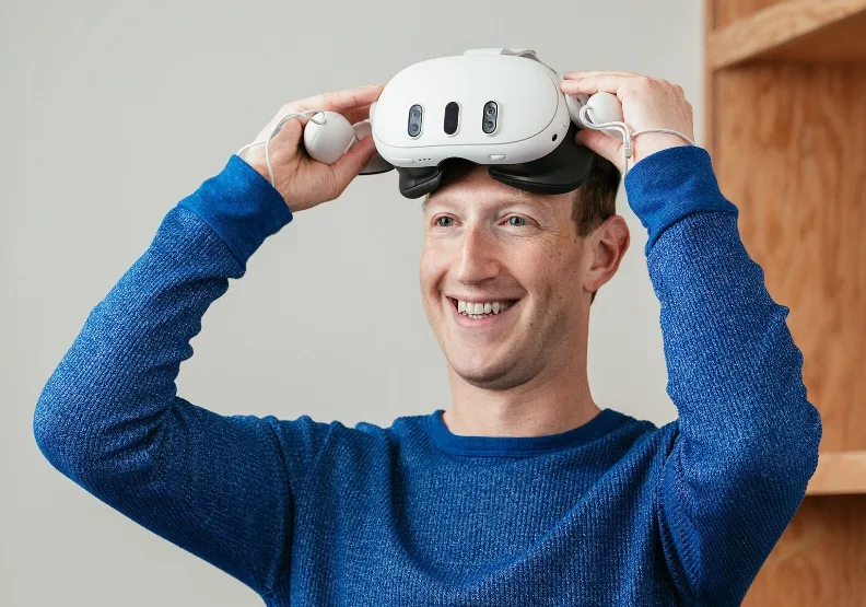 Meta與雷朋合作新款智慧眼鏡，AI生成模型Emu為元宇宙鋪路。取自臉書＠Mark Zuckerberg