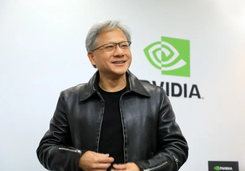 匿名職場社交平台Blind針對103位執行長發布一份最佳與最差企業領袖名單，半導體大廠輝達執行長黃仁勳傲視群雄，員工支持度高達96%。張智傑攝