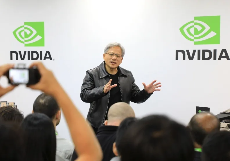 黃仁勳在輝達（NVIDIA）持有的3.6%股份，是其身價大幅飆增的主因。張智傑攝