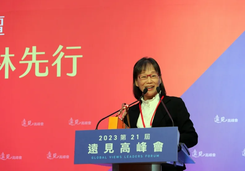 雲林縣副縣長謝淑亞分享農業大縣如何導入AI，實踐永續農業與糧食安全。黃菁慧攝