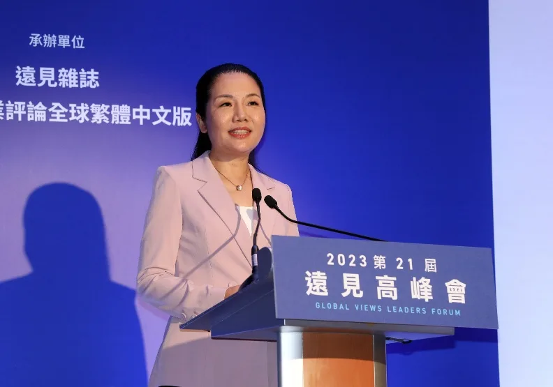 唯眾傳媒&星野拾光創始人暨執行長楊暉發表演說，分享媒體新科技的運用與跨界創新。蘇義傑攝
