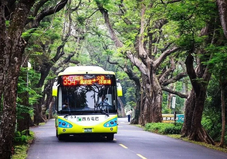 354號是四方電巴黃金路線之一，行駛於東海大學校園與逢甲大學之間接駁營運。四方電巴提供