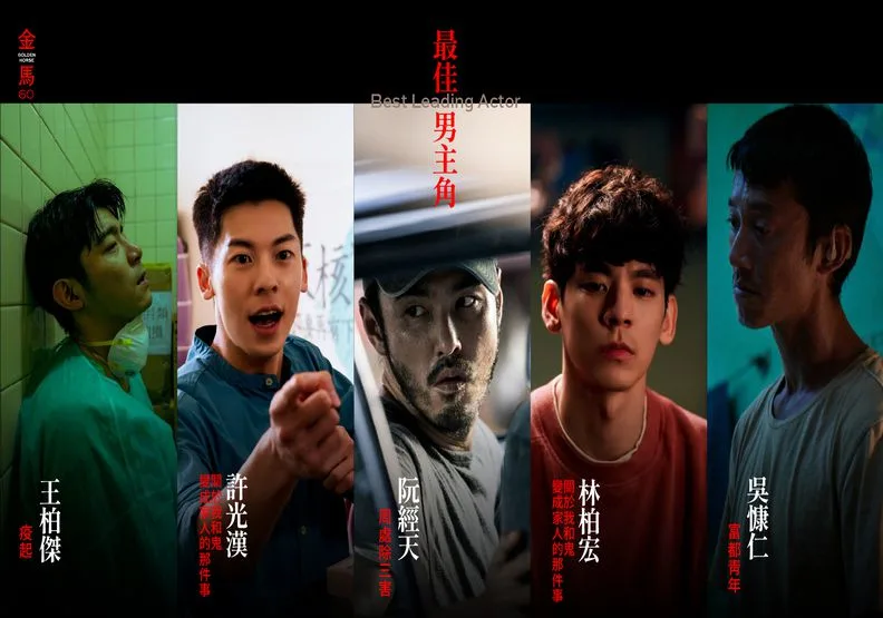 第60屆金馬獎影最佳男主角入圍名單