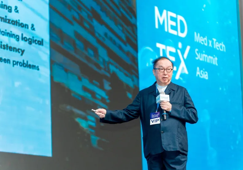 廣達董事長林百里，30日出席亞洲醫療科技創新論壇。取自臉書@Healthcare_ Expo 台灣醫療科技展