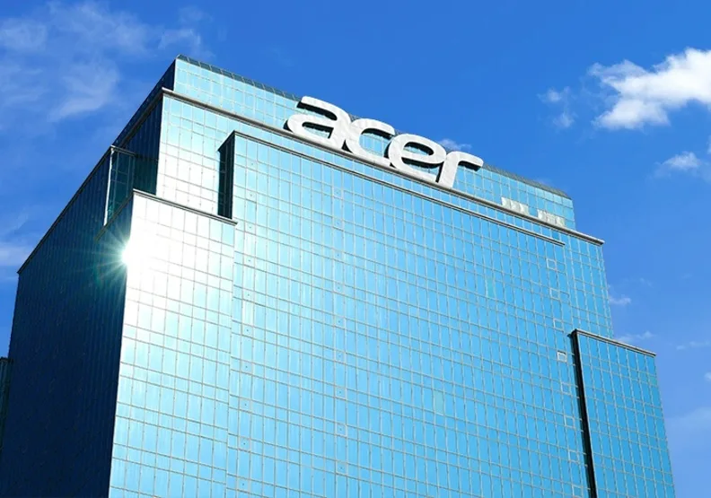 宏碁近期獲外資及投信買盤力挺，股價連7紅。取自Acer