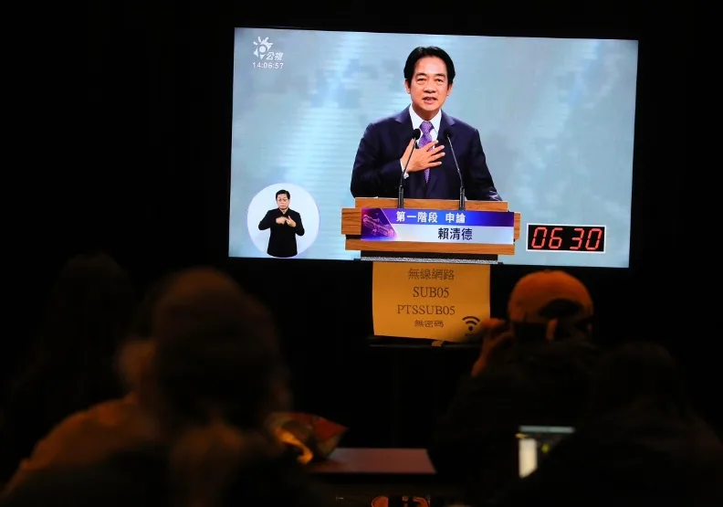 2024總統大選辯論會，蘇義傑攝影。