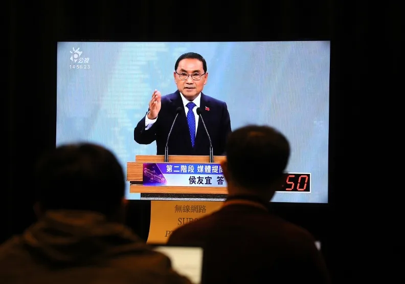 2024總統大選辯論會，蘇義傑攝影。