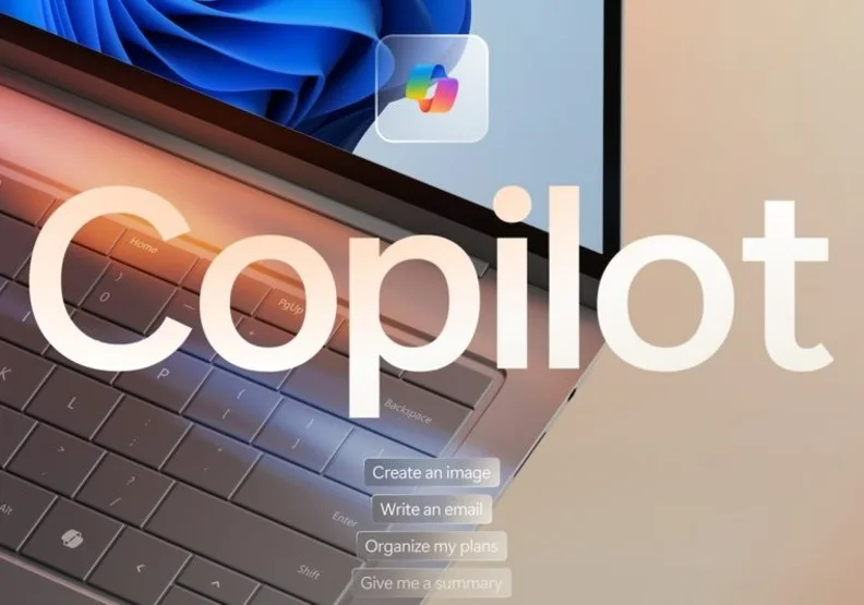 微軟Windows電腦鍵盤上即將出現「Copilot」專屬鍵。取自微軟