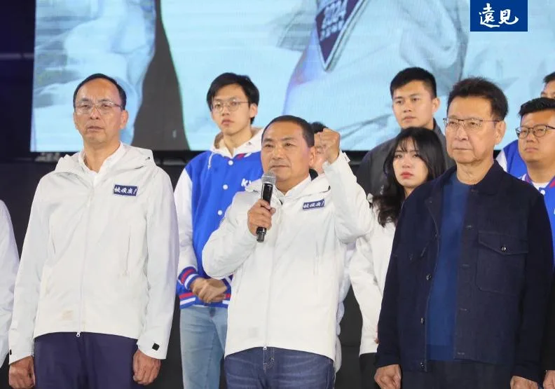 「尊重台灣人民最後選擇！」「賴清德一定要聽人民聲音」國民黨總統候選人侯友宜宣布敗選。蘇義傑攝