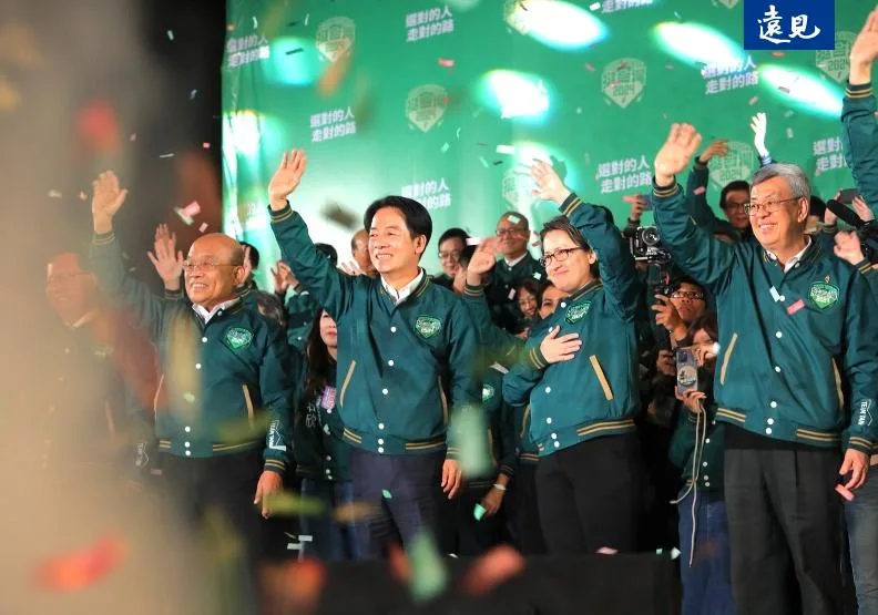 2024總統大選開票之後，民進黨候選人賴清德一路領先。黃菁慧攝