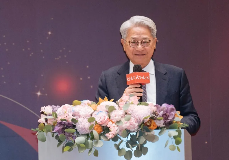 台新金首席顧問吳統雄的新書《贏在特別股》發表會上，台新金控董事長吳東亮現身站台。天下文化提供