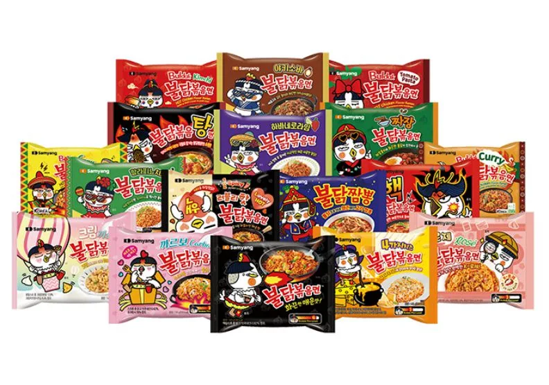 2012年問世以來，「火雞麵」（Buldak）銷量已達50億，累積進帳3兆韓圜。取自三養食品官網