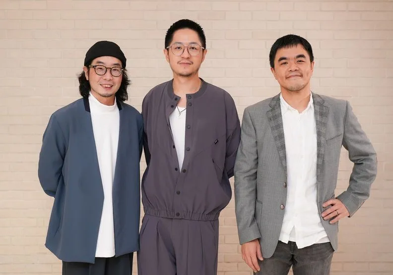 紅杉娛樂總經理賴宇同（中）攜手導演許富翔、許介亭，將華語原創項目輸出國際。紅杉娛樂