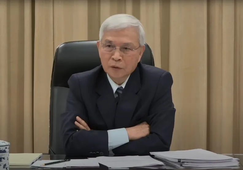 中央銀行總裁楊金龍。取自中央銀行理監事聯席會議會後記者會直播