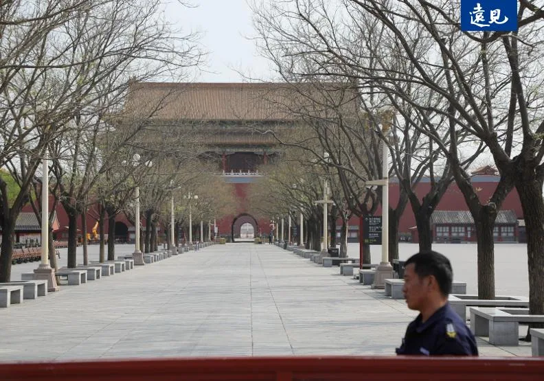 馬前總統率台灣師生來到北京市中心區域，走進有著500多年歷史的北京故宮。蘇義傑攝