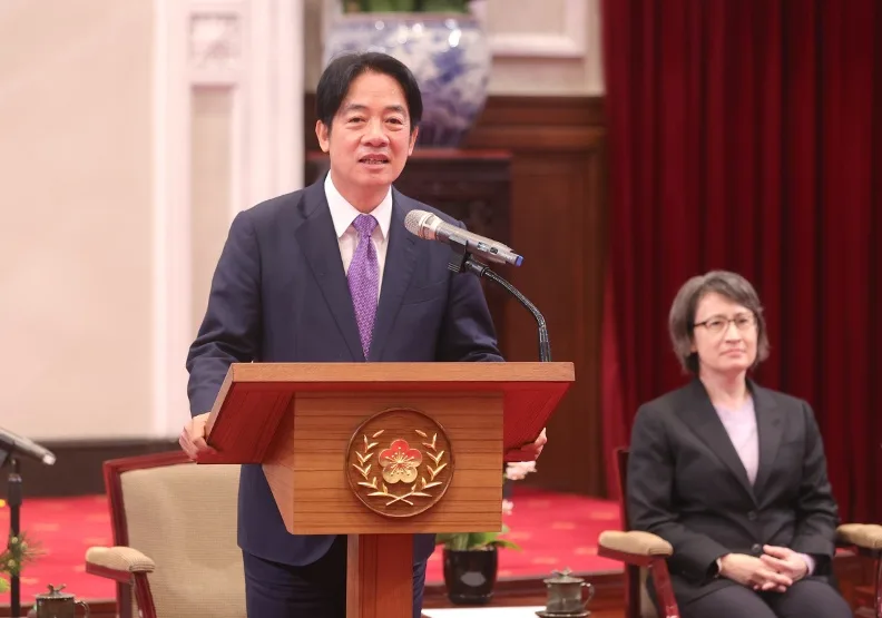 作者認為，賴清德如繼續推動隱性台獨，兩岸情勢將會更緊張。取自總統府flickr