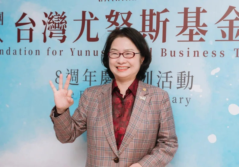 尤努斯社企沙龍高雄場將由蔡慧玲主講「募資與創業法律」，分享輔導新創的心路歷程。蔡慧玲提供