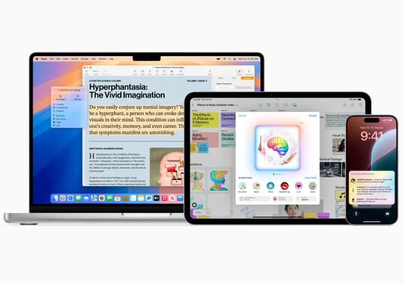 蘋果（Apple）10日在WWDC上宣布與OpenAI合作，將ChatGPT-4o免費整合進Siri中。取自Apple