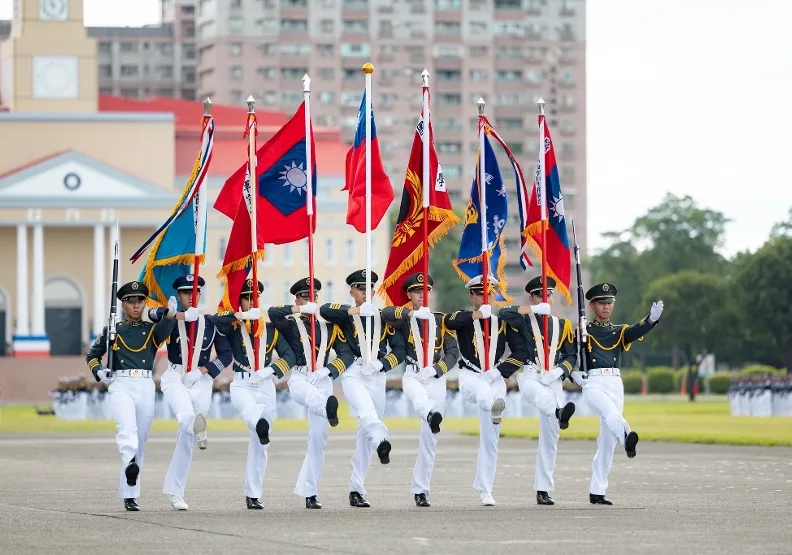 陸軍官校今年6月16日舉行「黃埔建校100週年」校慶活動。總統府提供