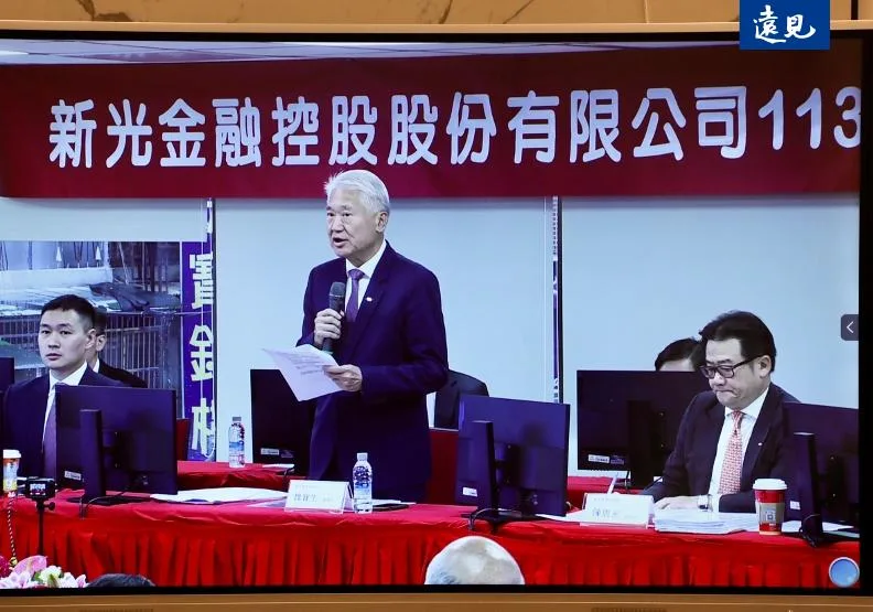 新光金董事長魏寶生表示，新光金與台新金的合併，是「友好」的合併。張智傑攝