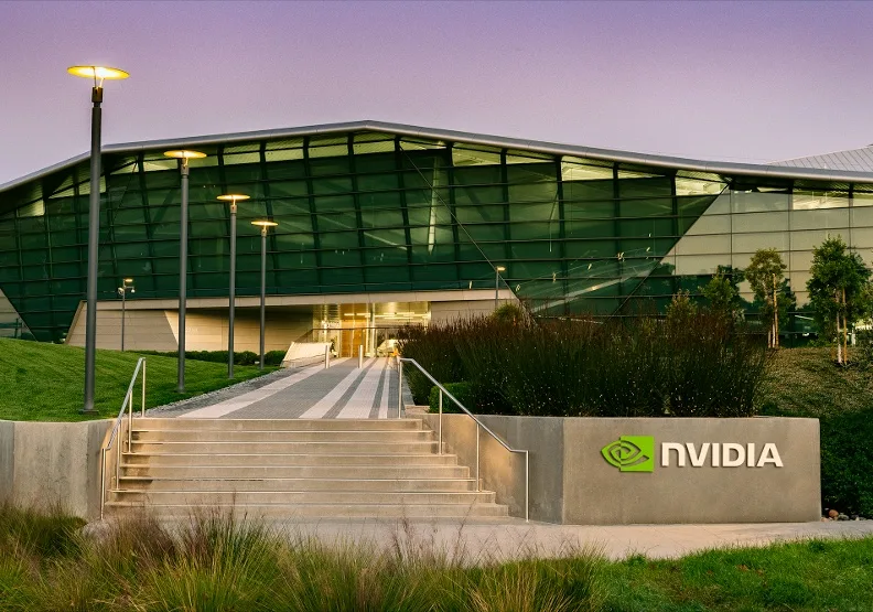 輝達（NVDA）美股股價近期因博通崛起漲跌劇烈。圖為輝達總部。取自Nvidia Newsroom