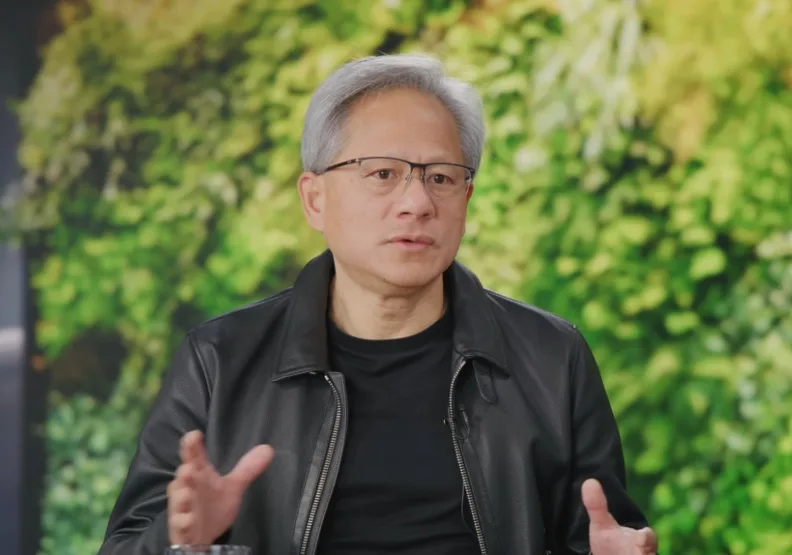 輝達執行長黃仁勳於近期訪談中，分享了輝達員工可持續創新，產值高得驚人的原因。擷取自YouTube@Bg2 Pod訪談影片