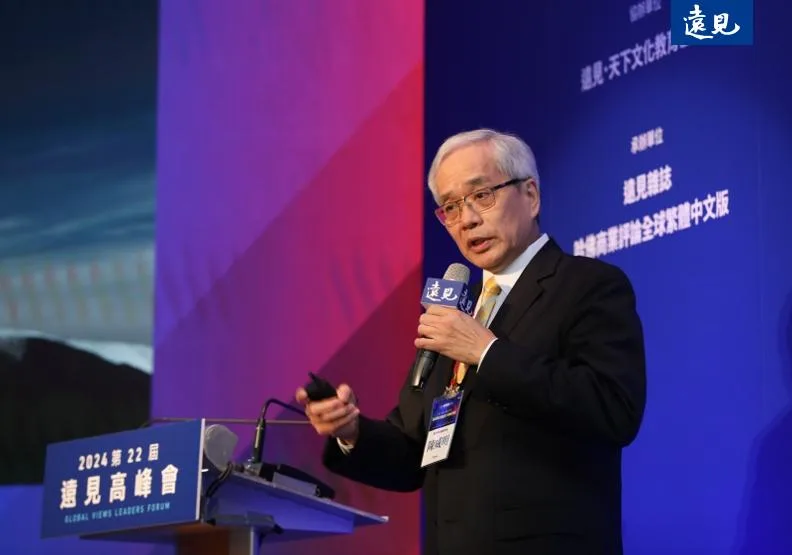 臺北榮民總醫院院長陳威明發表〈臺北榮總領航創新的實踐〉專題演講，認為醫院的社會責任超過一切。張智傑攝