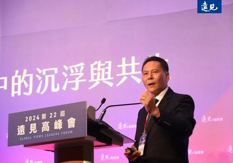 連江縣縣長王忠銘出席遠見高峰會，分享馬祖治理上的成功經驗。黃菁慧攝