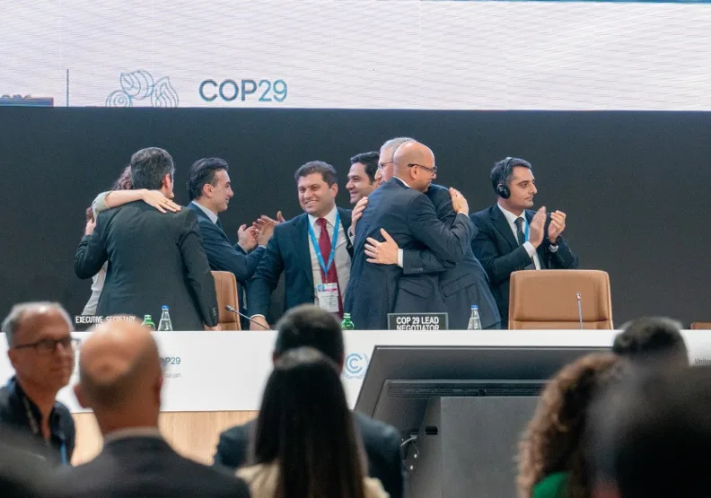 為期兩週COP29巴庫會議已落幕，今年大會聚焦在氣候金融、能源投資等相關金融議題。取自X@COP29_AZ