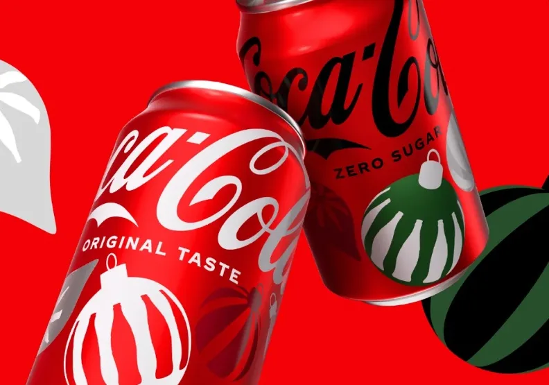 可口可樂推出耶誕節慶商品。取自coca-cola.com