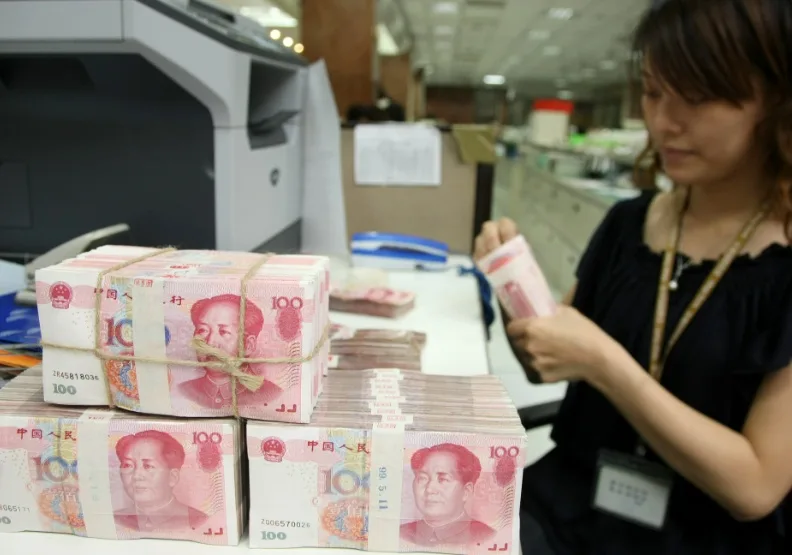 中國大陸人行5月7日宣布救市措施，降準2碼、降息0.1個百分點。（僅為情境配圖）遠見資料照，張智傑攝