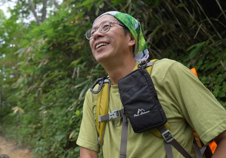 劉克襄登上日本燕岳，如入寶山，心情十分愉快與激動。公視