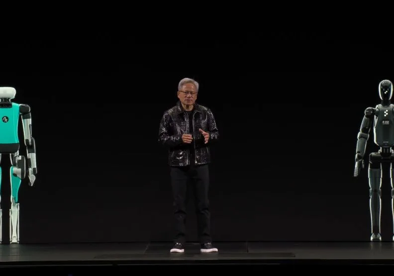 黃仁勳領導的輝達，將持續帶動半導體業的走向。擷取自YouTube@Nvidia直播畫面