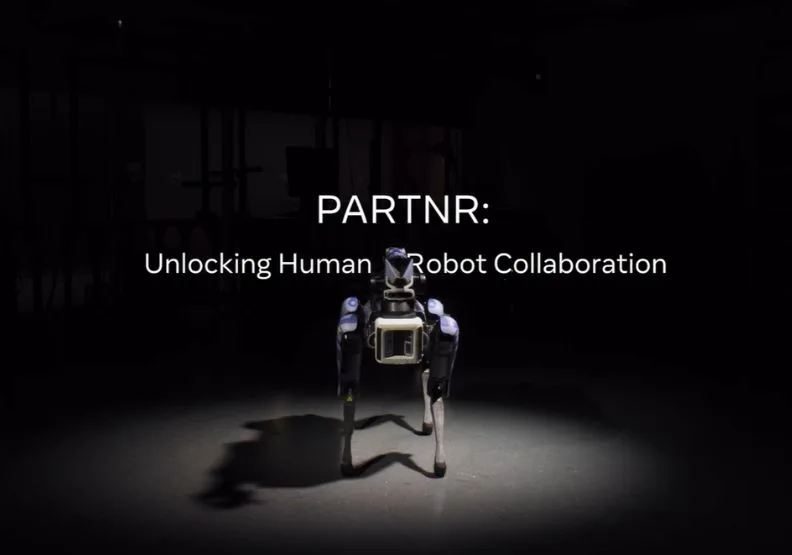 Meta啟動加速現實世界人機協作願景的「PARTNR」計畫。取自FB@AI at Meta