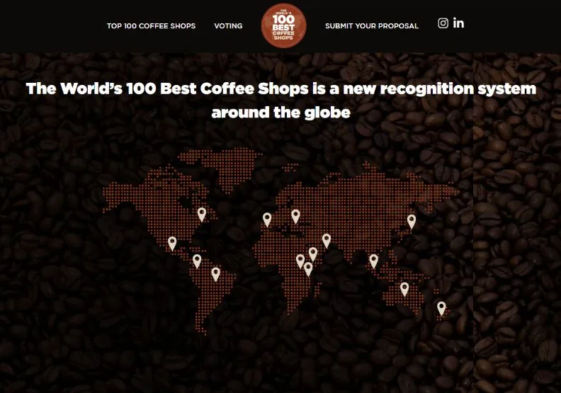 首屆世界百大咖啡館評選結果17日公布。取自theworlds100bestcoffeeshops.com