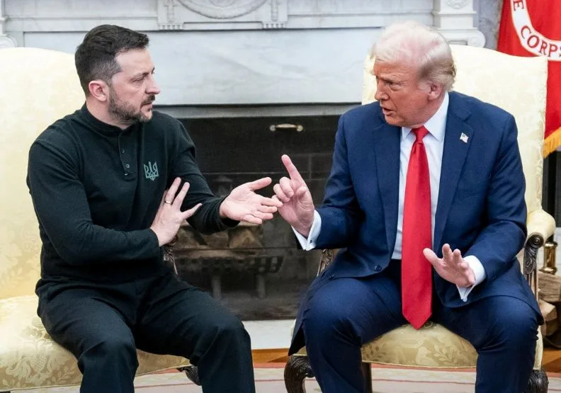 烏克蘭總統澤倫斯基、美國總統川普在白宮舌戰成為全球焦點。FB@WhiteHouse