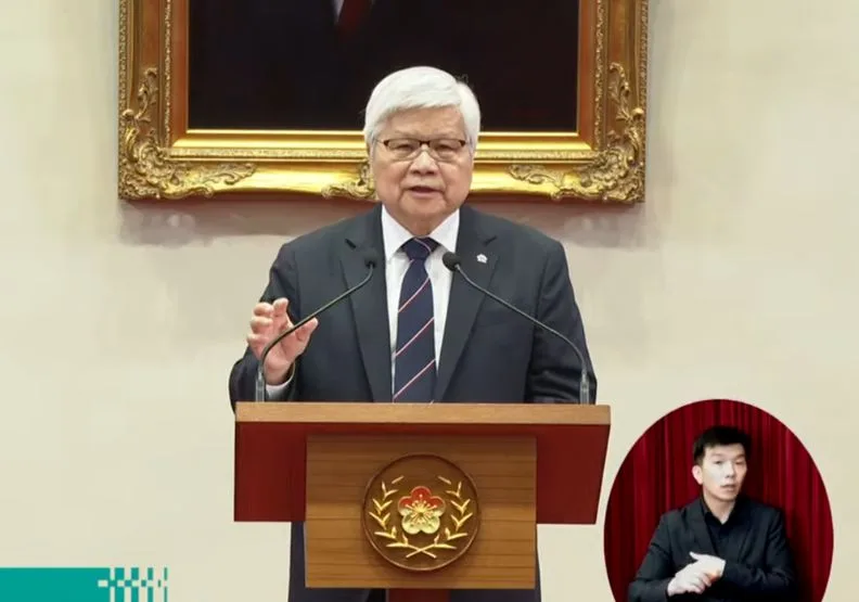 台積電董事長暨總裁魏哲家和總統賴清德召開記者會。擷取自總統府直播
